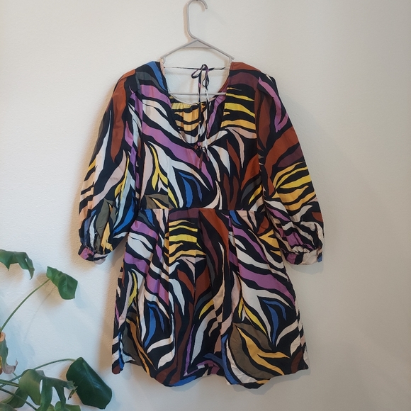 Who What Wear size L colorful dress - Picture 1 of 12